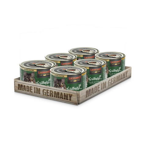 LEONARDO SUPERIOR boîte Dinde avec Truite et Myrtilles rossi 6 x 200 g