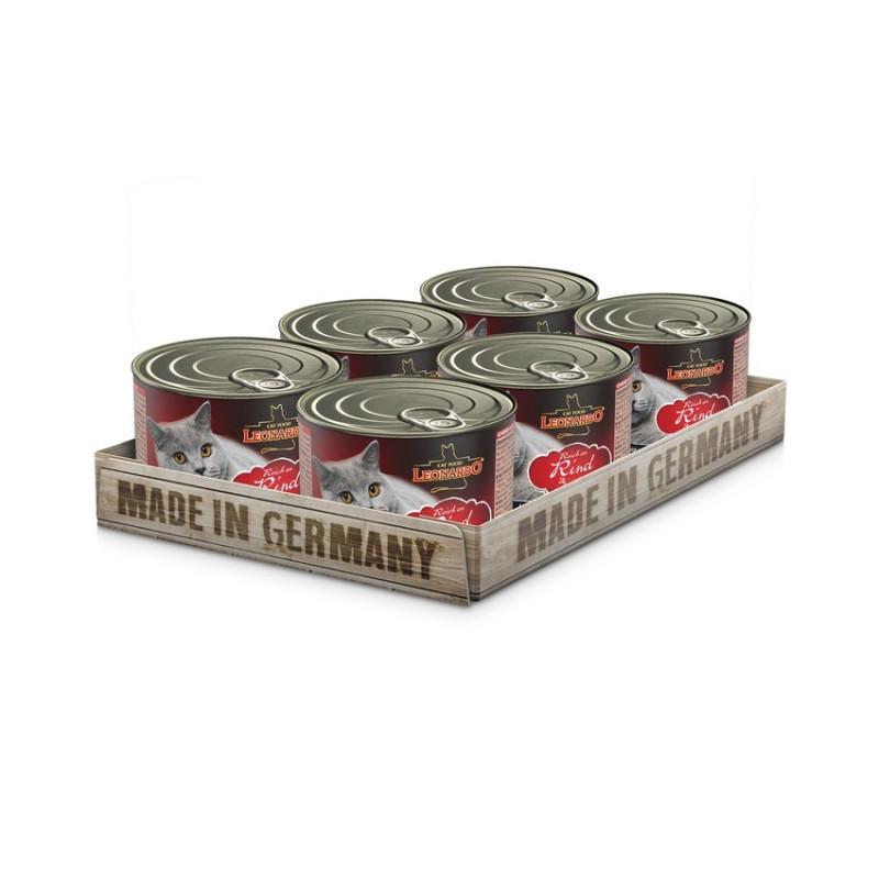 Leonardo Bœuf 6 x 200 g. (boîtes)