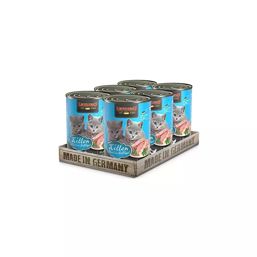 Leonardo Kätzchen 6 X 400 gr. (Blechdosen) Leonardo Kätzchen 6 X 400 gr. (Blechdosen)