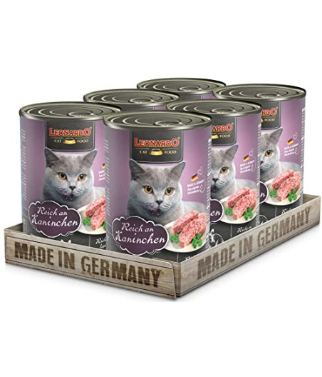 Leonardo Kaninchen 6 X 400 gr. (Blechdosen) - 