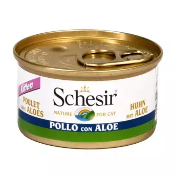 Schesir Kitten Chicken Fillets with Aloe in Jelly 85 gr.