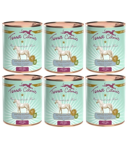 TERRA CANIS Grain Free Beef mit Zucchini, Kürbis und Oregano 6 X 800 gr. -