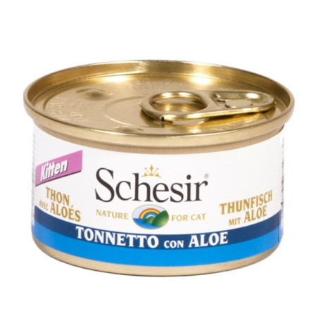 Schesir Gatto Kitten Tonnetto con Aloe in Gelatina 85 gr. - 