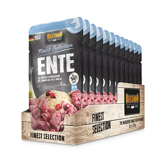 Belcando Ente mit Reis und Preiselbeeren 12 x 125 gr. (Beutel) - 