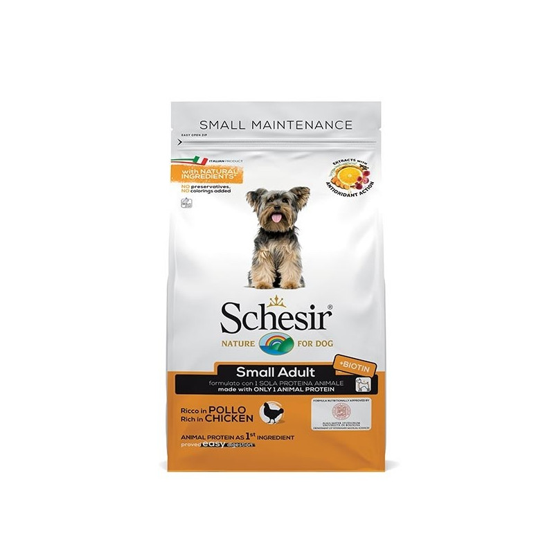 SCHESIR Chien Dry Line Mini maintien avec poulet 800 g SCHESIR Chien Dry Line Mini maintien avec poulet 800 g