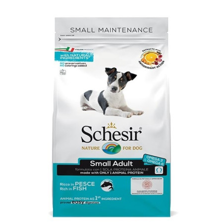 SCHESIR Cane Dry Line Mini Mantenimento con Pesce 800 gr. - 