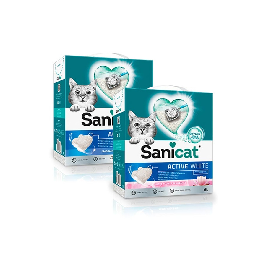 Sanicat - Litière Active White 6 L Sanicat - Litière Active White 6 L