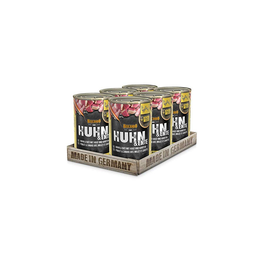 Belcando ADULT Poulet Canard et miglio 6 x 400 g.