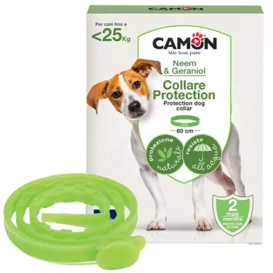 CAMON Natürliches Hundehalsband mit Neemöl 60 cm. - 