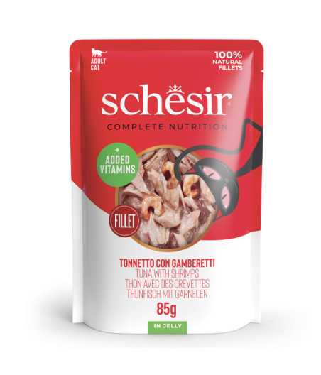 SCHESIR Tonnetto avec Crevettes en gelée 85 g.