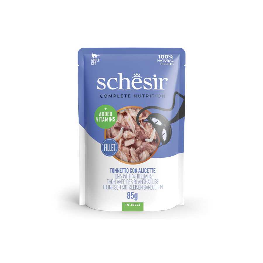 SCHESIR Tonnetto avec Alicette en gelée 85 g. SCHESIR Tonnetto avec Alicette en gelée 85 g.