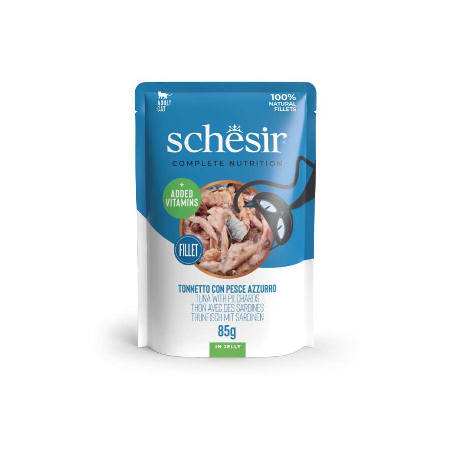 SCHESIR Tonnetto avec Poisson Azzurro en gelée 85 g. SCHESIR Tonnetto avec Poisson Azzurro en gelée 85 g.