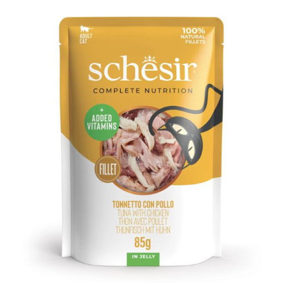 SCHESIR Fillets of Tuna and Chicken in Jelly 85 gr. - 