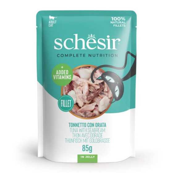 SCHESIR Filetti di Tonnetto e Orata in Gelatina 85 gr. - 