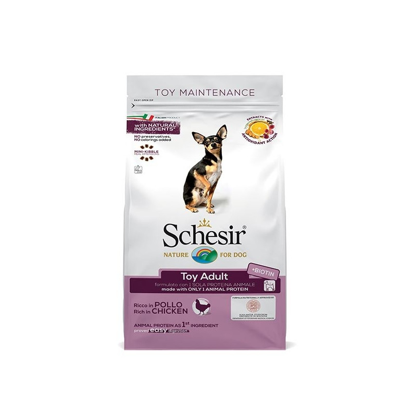 Schesir Chien Dry Line Toy maintien avec poulet 800 g