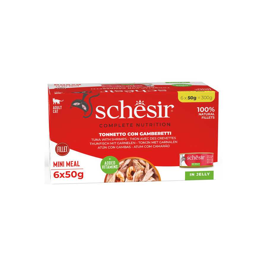 SCHESIR Tonnetto avec Crevettes (6 boîtes 50 g.) SCHESIR Tonnetto avec Crevettes (6 boîtes 50 g.)