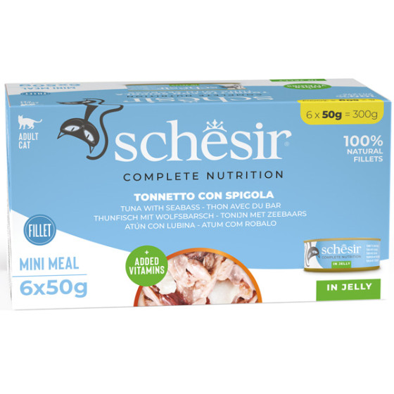 SCHESIR mit Lachs in Gelee (6 Dosen à 50 gr.) - 