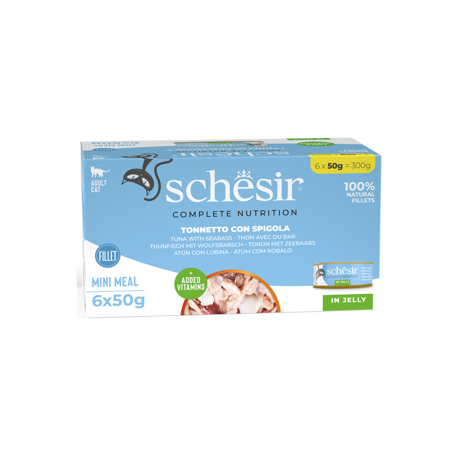SCHESIR Tonnetto con Salmone in Gelatina (6 lattine da 50 gr.)