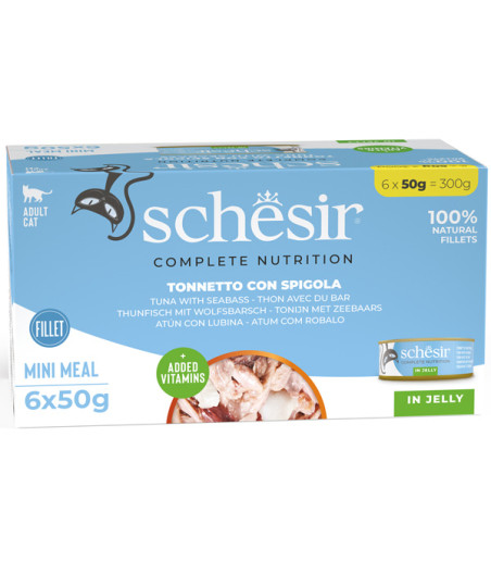SCHESIR mit Lachs in Gelee (6 Dosen à 50 gr.)