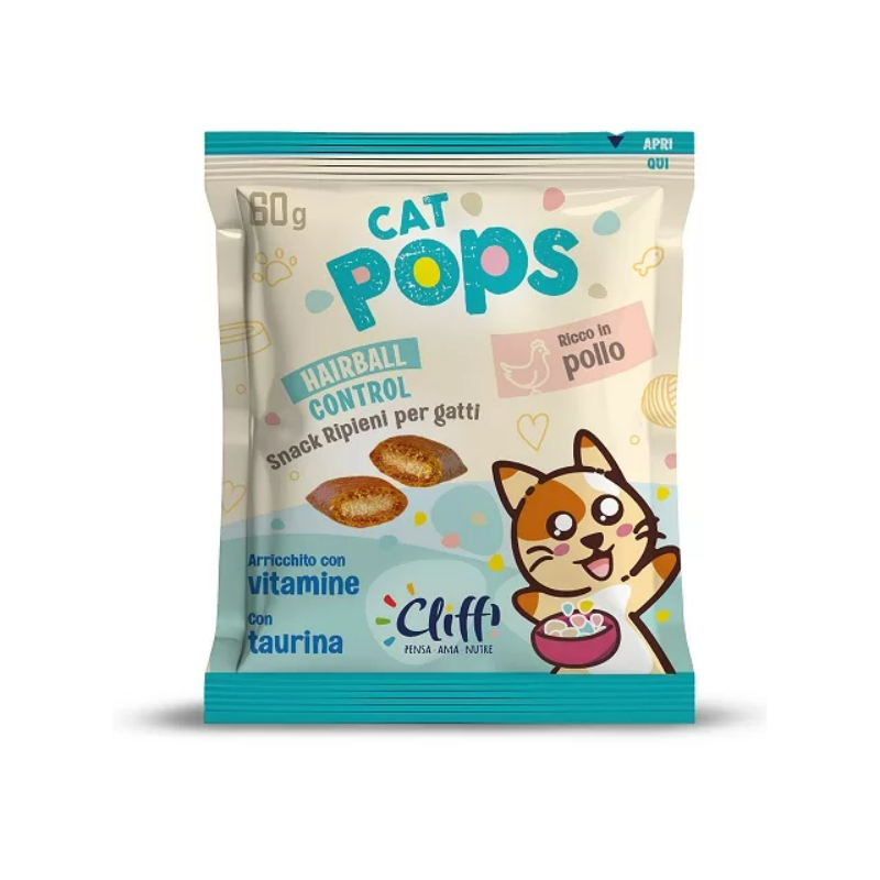 Cliffi Cat Pops Functional Pillows Hairball Control 60 g Cliffi Cat Pops Functional Pillows Hairball Control 60 g