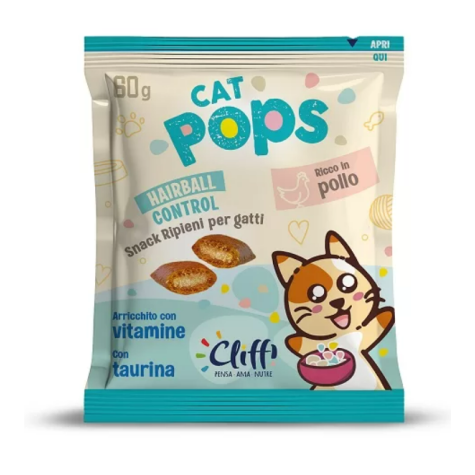 Cliffi Cat Pops Functional Pillows Haarballkontrolle 60 gr -