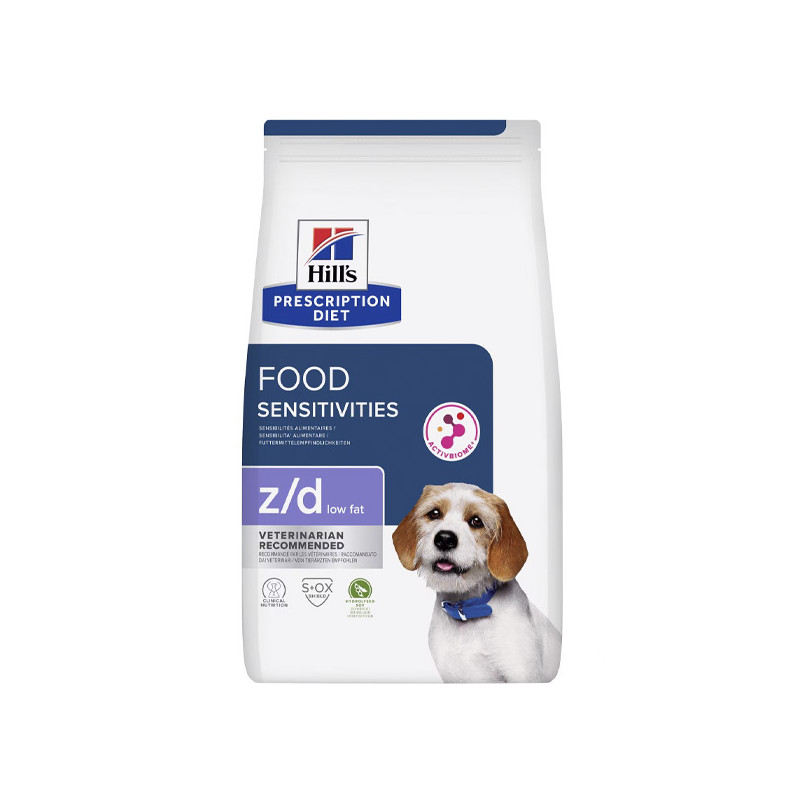 Hill's z/d Low Fat Food Sensitivities Alla Soja 3 kg Hill's z/d Low Fat Food Sensitivities Alla Soja 3 kg