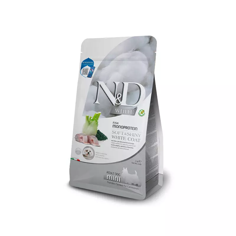 Farmina N&D Dog Adult Mini White Spigola Spirulina Finocchio 2 KG