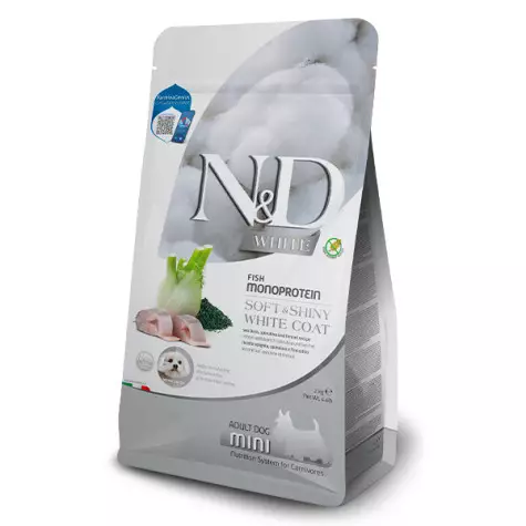 Farmina N&D Dog Adult Mini White Spigola Spirulina Finocchio 2 KG - 