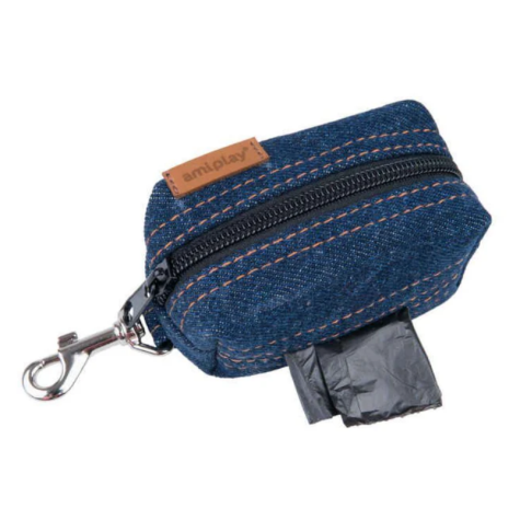AMIPLAY Borsa Portabustine DENIM Jeans Navy Blue - 
