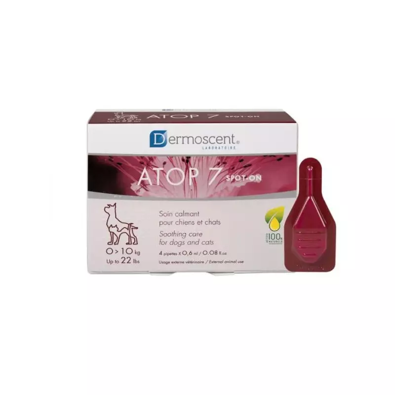 Dermoscent Atop 7 Spot-on Dogs and Cats from 0 to 10 kg Dermoscent Atop 7 Spot-on Dogs and Cats from 0 to 10 kg