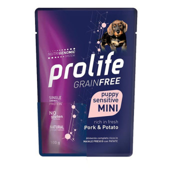 Prolife GF Puppy Mini Sensitive Schweinefleisch & Kartoffel 100 GR. -