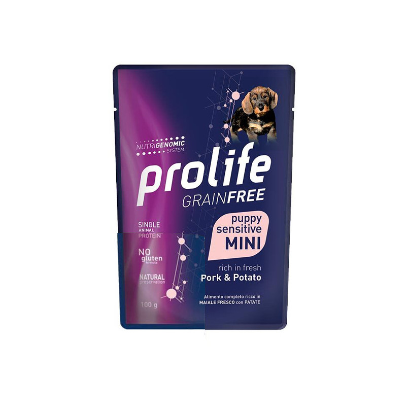 Prolife GF Puppy Mini Sensitive Schweinefleisch & Kartoffel 100 GR.
