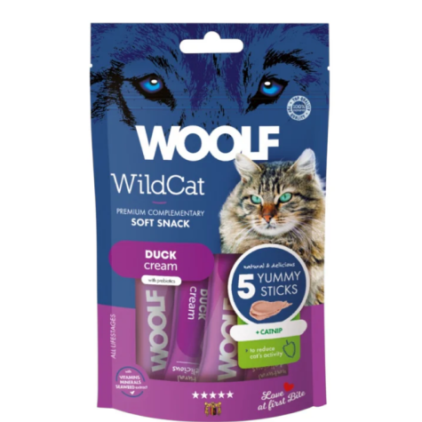 WOOLF Snack Gatto Soft Cream Anatra 70gr - 