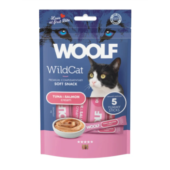 WOOLF Snack Gatto Soft Cream Tonno e Salmone 70 gr - 