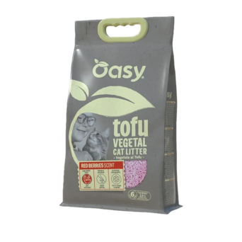 OASY Lettiera Vegetale Gatto Tofu Red Berries 6L - 