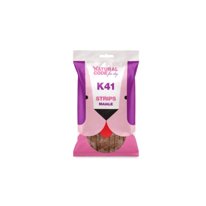Natural Code Snack Strips al Porc Pour Cani 180 g. Natural Code Snack Strips al Porc Pour Cani 180 g.