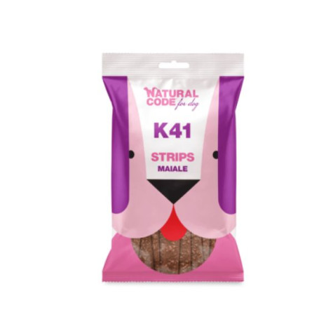 Natural Code Snack Strips al Maiale Per Cani 180 gr. -