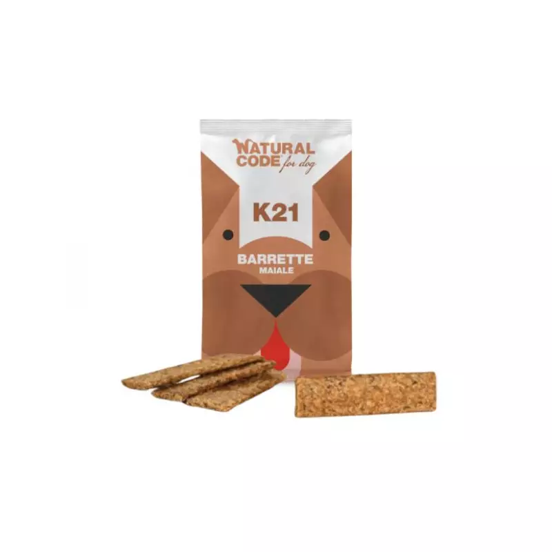 Natural Code Snack Pork Bars for Dogs 4X25 gr.