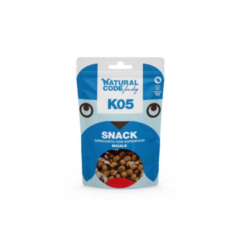 NATURAL CODE SNACK CANE K05 Porc 120 GR. NATURAL CODE SNACK CANE K05 Porc 120 GR.