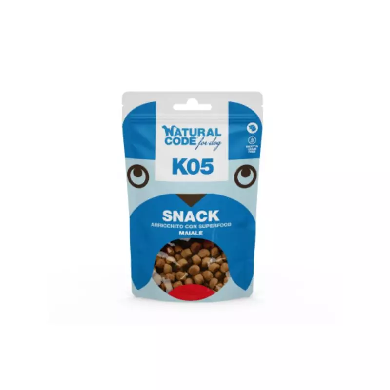 NATURAL CODE SNACK DOG K05 SCHWEINEFLEISCH 120 GR.
