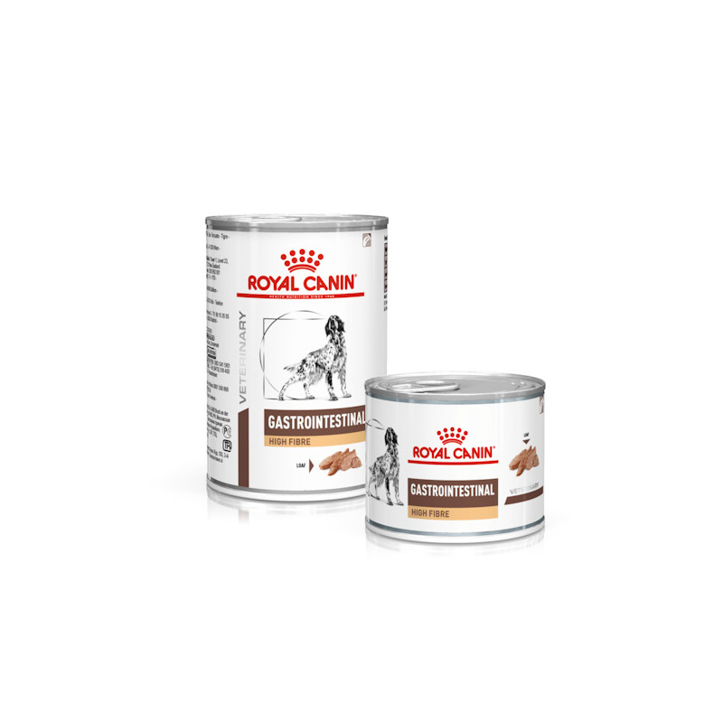 ROYAL CANIN DIET GASTROINTESTINAL HIGH FIBRE CANE 410 GR. (Boîte) ROYAL CANIN DIET GASTROINTESTINAL HIGH FIBRE CANE 410 GR. (Boîte)