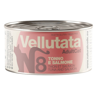 NATURAL CODE VELVETY N8 TUNA AND SALMON 85 GR. -