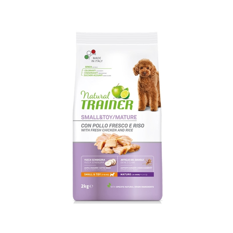 Trainer Natural Small et Toy Maturity avec Poulet frais 2 kg Trainer Natural Small et Toy Maturity avec Poulet frais 2 kg