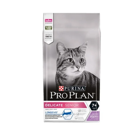 PURINA Pro Plan Delicate Longevis Senior 7+ Rich in Turkey 1,5 Kg. - 