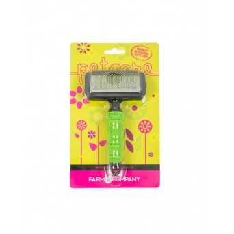 Soft carder with PVC tips and non-slip handle -