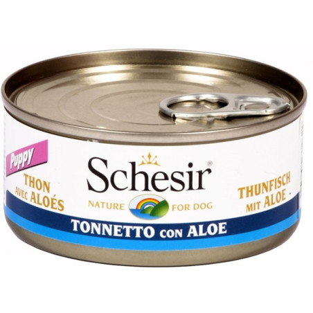 Schesir Cane Puppy Tonnetto con Aloe in Gelatina  6 lattine 150 g. - 