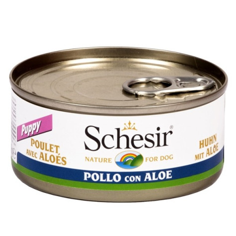 Schesir Cane Puppy Filetti di Pollo con Aloe in Gelatina 6 lattine 150 g. - 