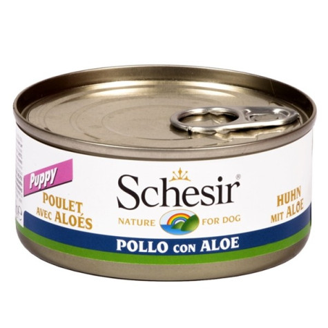 Schesir Chien Puppy filets de poulet avec Aloe en gelée 150 g