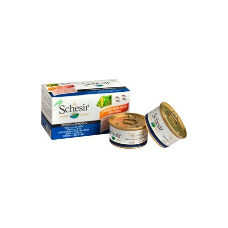 SCHESIR Tonnetto con Spigola in Gelatina 4x85 gr. - 