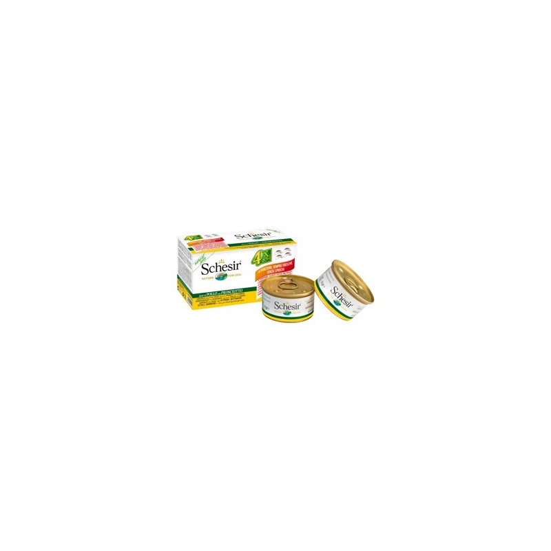 SCHESIR filets de poulet avec jambon en gelée 4 x 85 g SCHESIR filets de poulet avec jambon en gelée 4 x 85 g